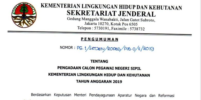 Formasi Cpns 2019 Di Kementerian Untuk Lulusan Sma Smk Nagari Toboh Gadang Barat